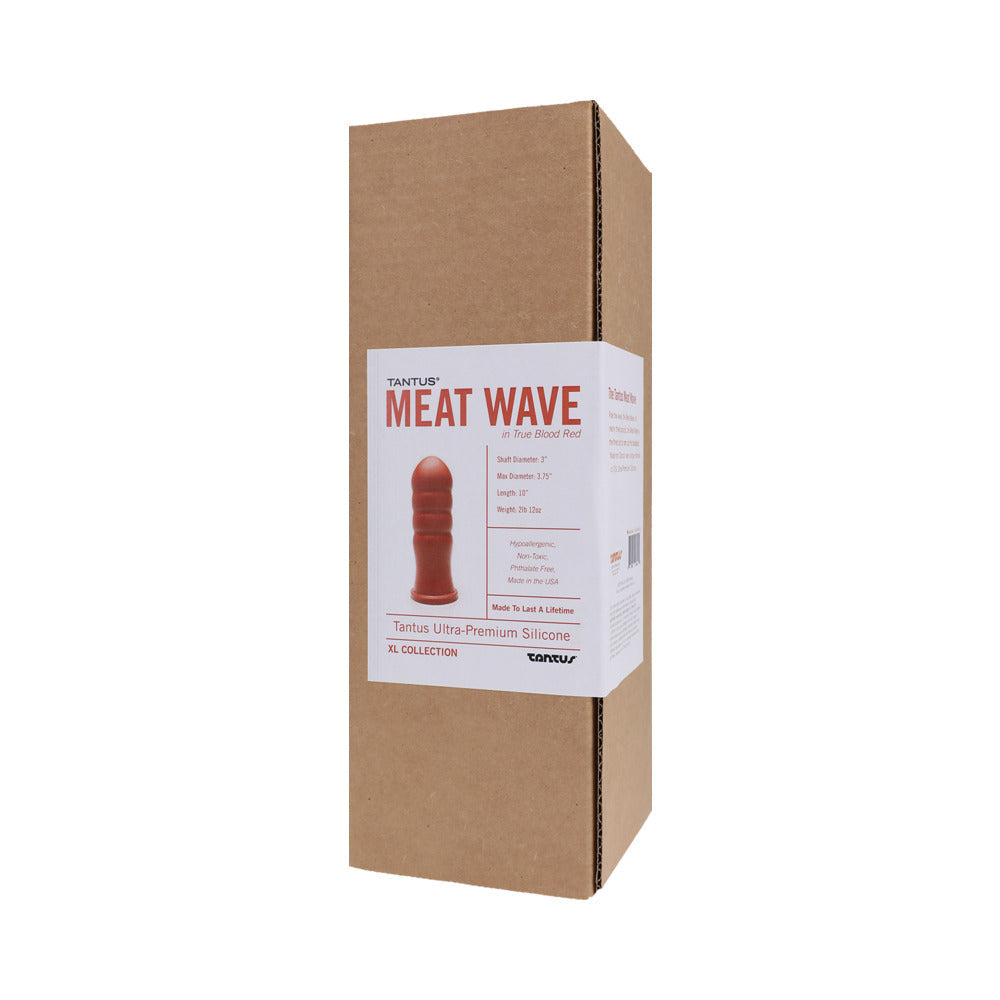 Tantus Meat Wave Anal Plug – Red – Advanced Silicone Toy