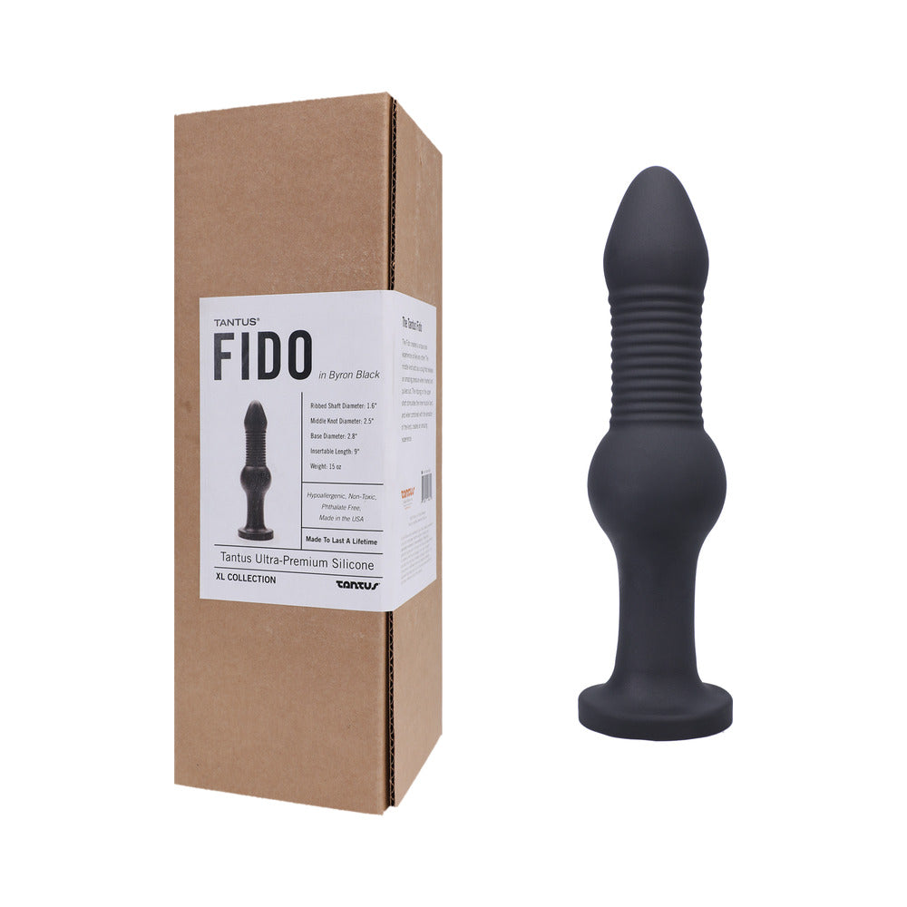 Tantus Fido Dildo Onyx – Advanced Anal Toy with Ribbed Shaft and Knot