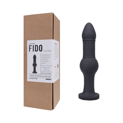 Tantus Fido Dildo Onyx – Advanced Anal Toy with Ribbed Shaft and Knot