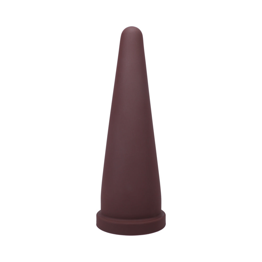 Tantus Cone Large Firm Dildo – Wine Red