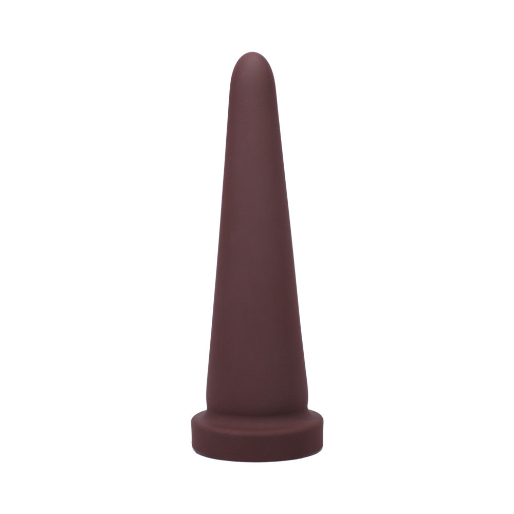 Tantus Cone Small Firm Dildo – Garnet, 10.7" Length, 4" Max Diameter