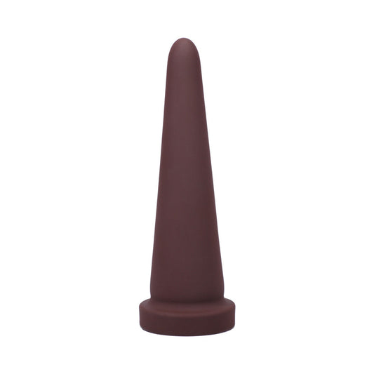 Tantus Cone Small Firm Dildo – Garnet, 10.7" Length, 4" Max Diameter