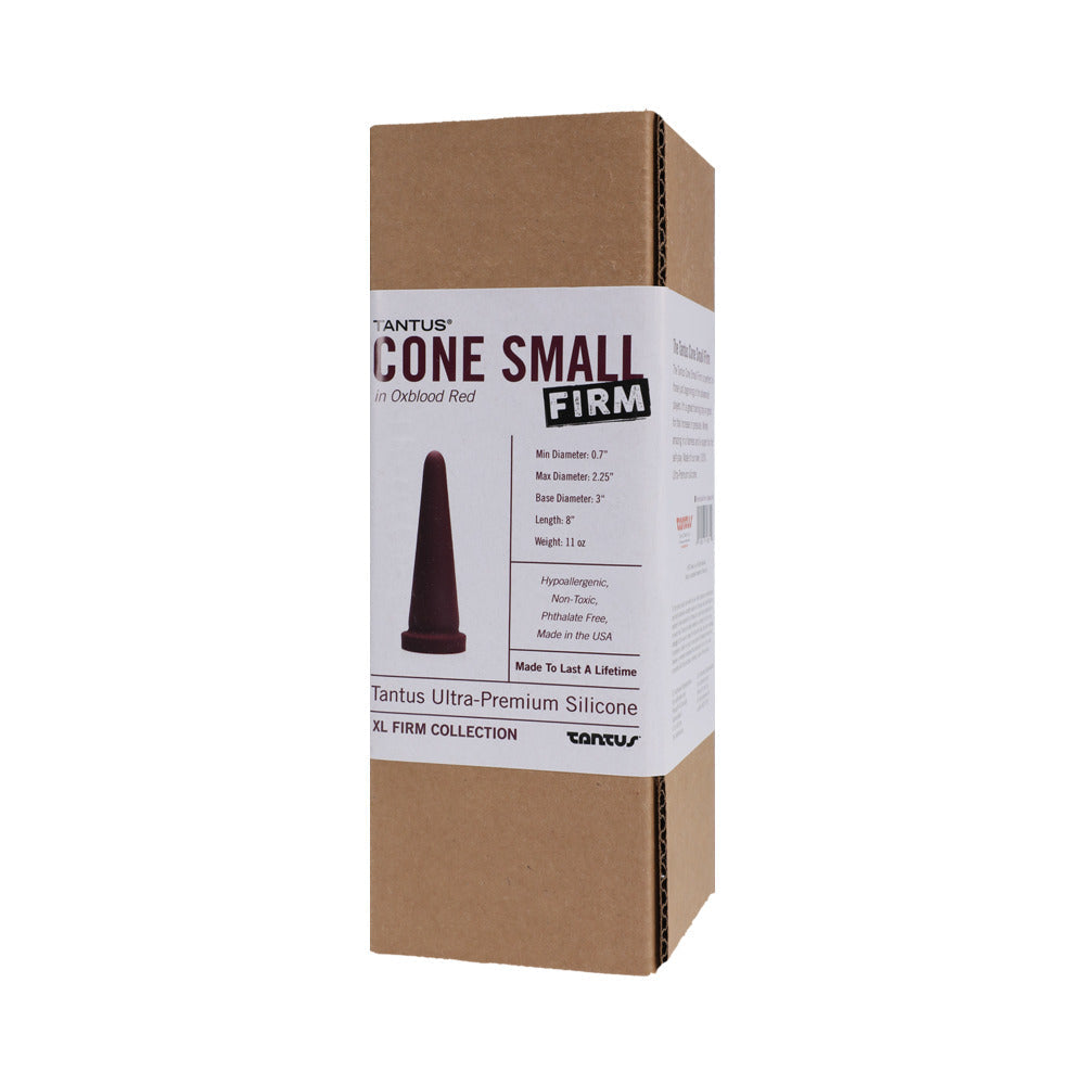 Tantus Cone Small Firm Dildo – Garnet, 10.7" Length, 4" Max Diameter