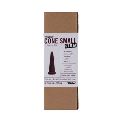 Tantus Cone Small Firm Dildo – Garnet, 10.7" Length, 4" Max Diameter