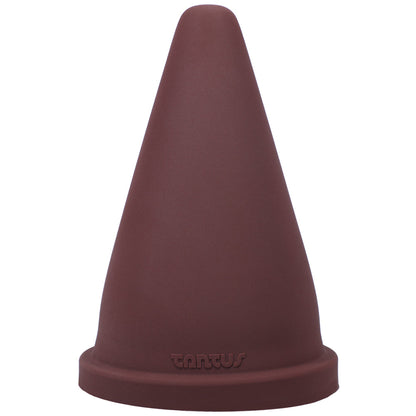 Tantus Cone Squat Firm Dildo – Garnet Color – 5-Inch Diameter Stretch