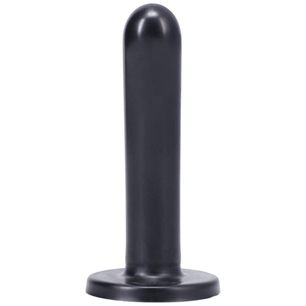 Tantus Silk Medium Dildo – Black – Silicone – Harness Compatible
