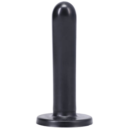 Tantus Silk Medium Dildo – Black – Silicone – Harness Compatible