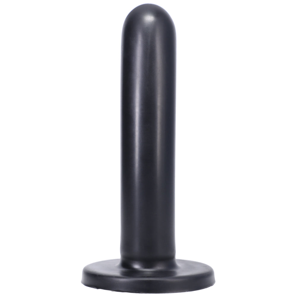 Tantus Silk Medium Dildo – Black – Silicone – Harness Compatible