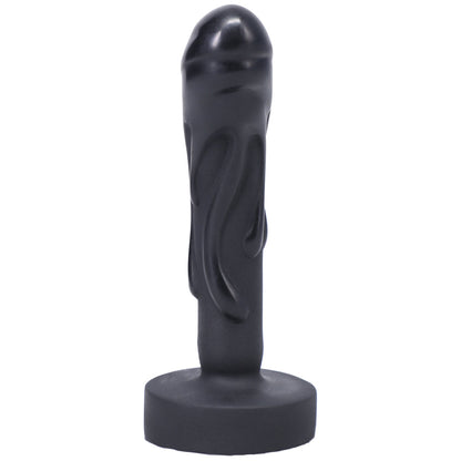 Tantus Mini Magma Fantasy Dildo – Textured Silicone, Black