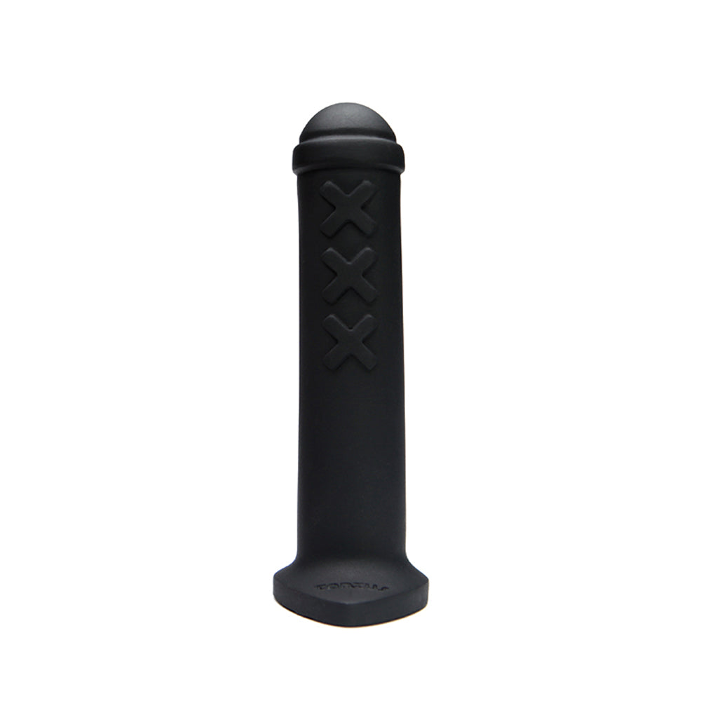 Tantus Amsterdam Junior Dildo - Silicone, Black, 10.5 Inch Length