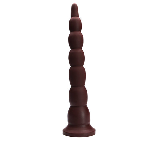 Tantus Cowboy Firm Beaded Dildo – Garnet