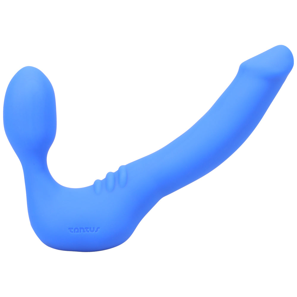 Tantus Strapless Slim Vibrating Strap-On Dildo – Azure