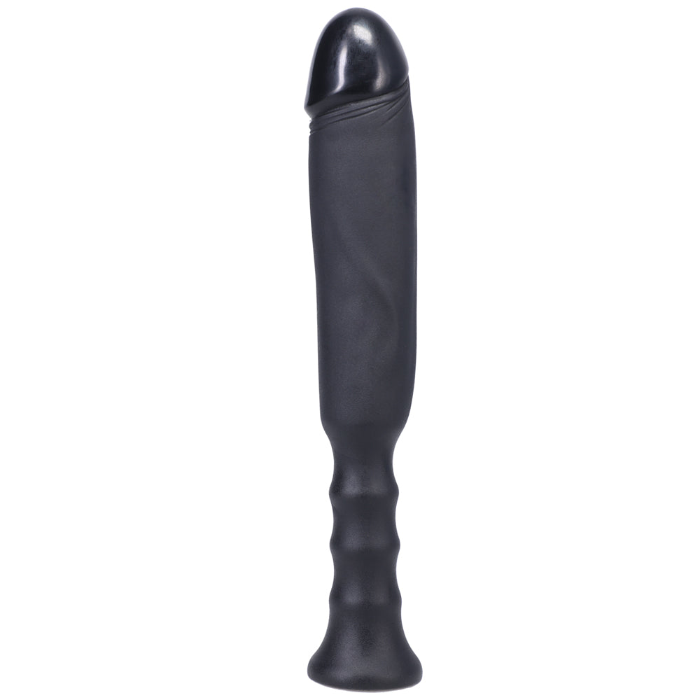 Tantus Anaconda Ergonomic Handle Dildo – Black – 7" Insertable Length