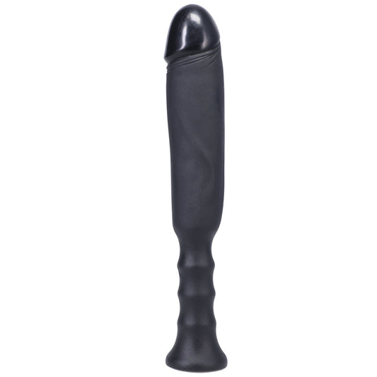 Tantus Anaconda Ergonomic Handle Dildo – Black – 7" Insertable Length