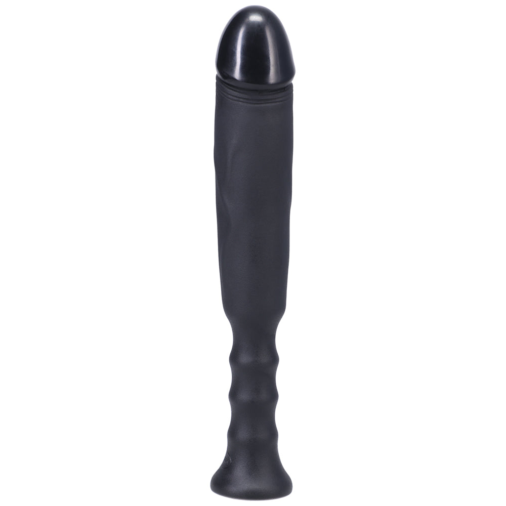 Tantus Anaconda Ergonomic Handle Dildo – Black – 7" Insertable Length