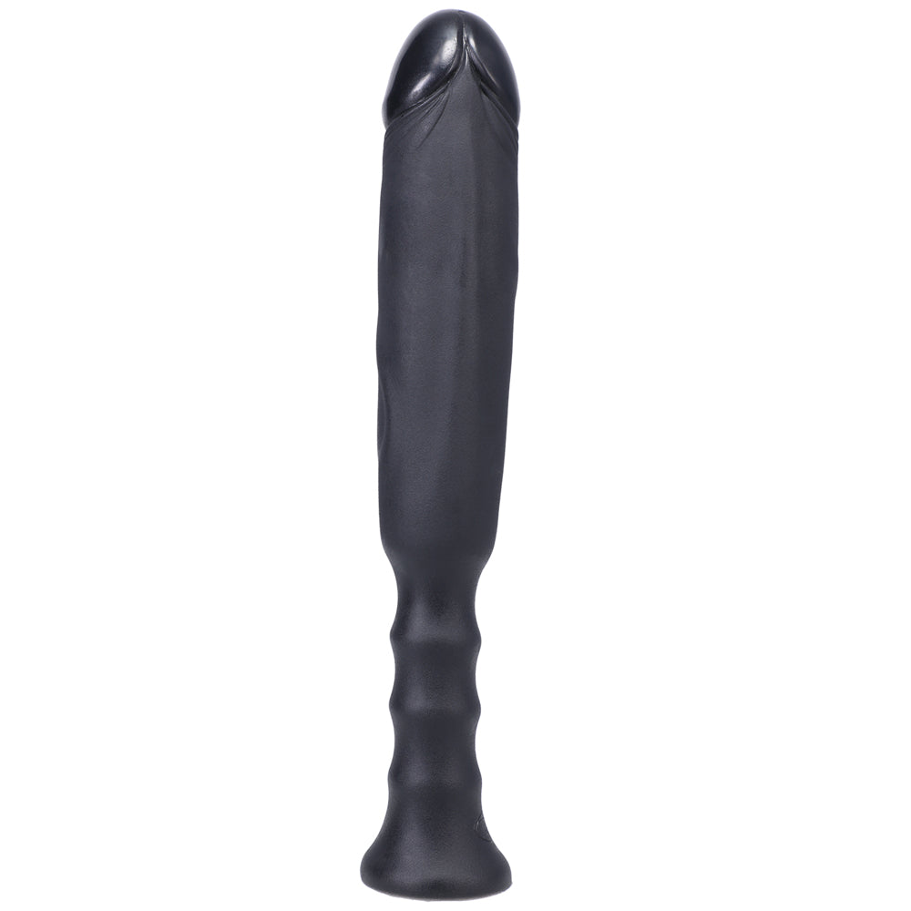 Tantus Anaconda Ergonomic Handle Dildo – Black – 7" Insertable Length