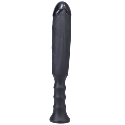 Tantus Anaconda Ergonomic Handle Dildo – Black – 7" Insertable Length
