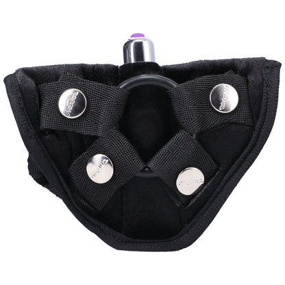 Tantus Vamp Strap-On Harness Kit with Velvet Vibrating Harness – True Blood Crimson
