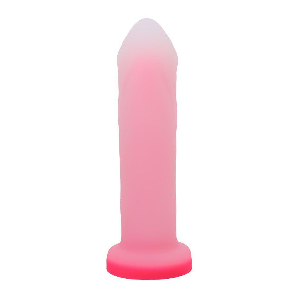 Tantus Cush O2 Dual Density G-Spot Dildo - Rose Quartz