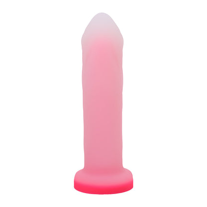 Tantus Cush O2 Dual Density G-Spot Dildo - Rose Quartz