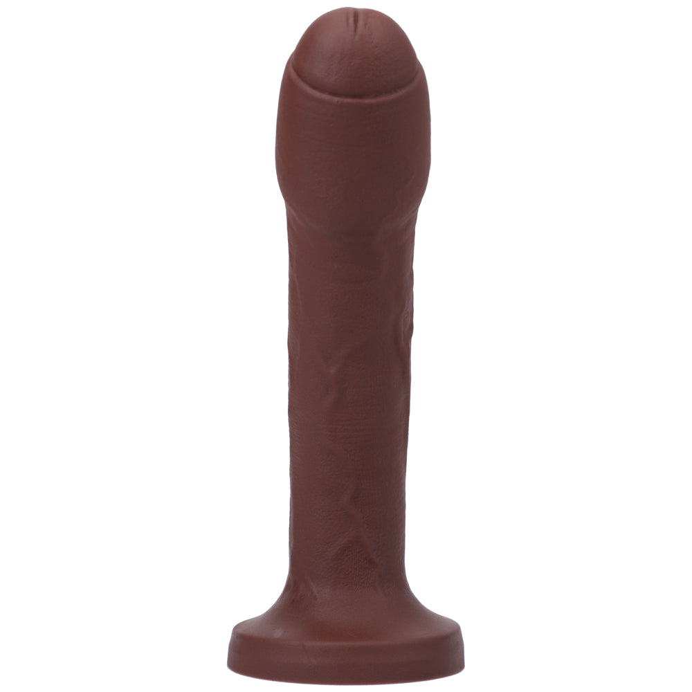 Tantus Uncut #2 O2 Dual Density Dildo - Espresso
