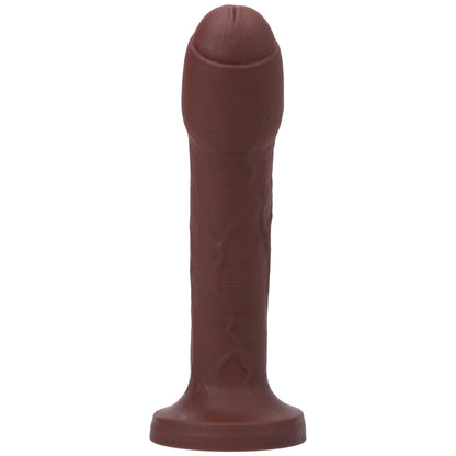 Tantus Uncut #2 O2 Dual Density Dildo - Espresso