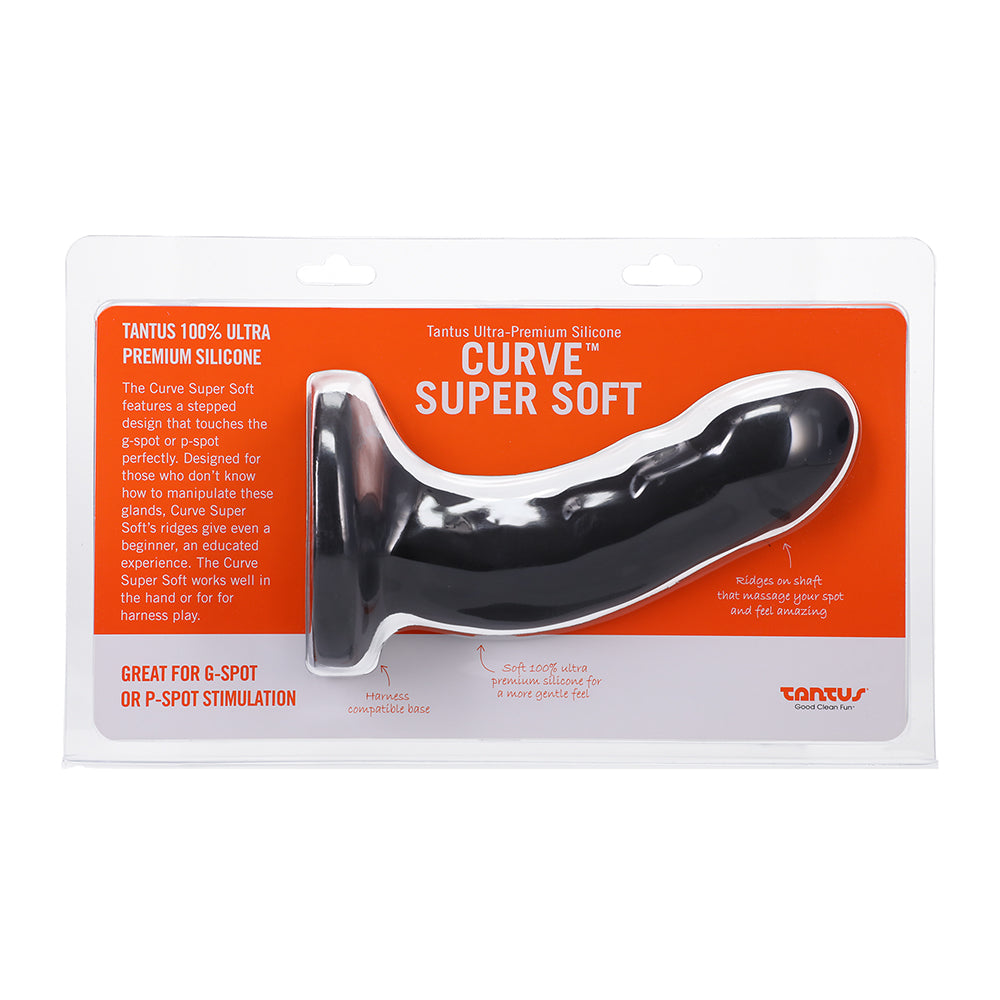 Tantus Curve Super Soft G-Spot Dildo – Black