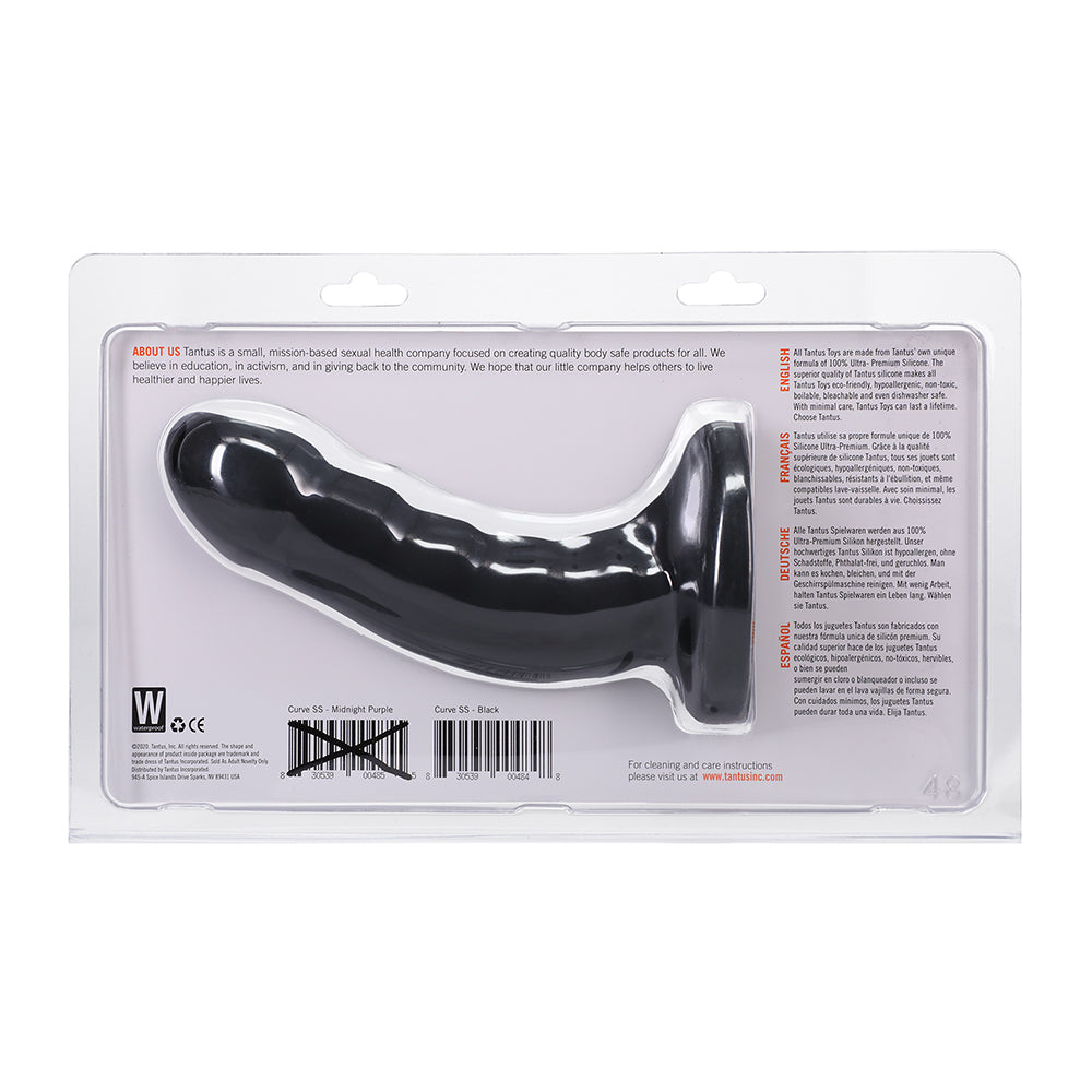 Tantus Curve Super Soft G-Spot Dildo – Black