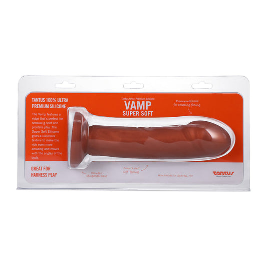 Tantus Vamp Super Soft Dildo – Realistic Silicone Design in Copper