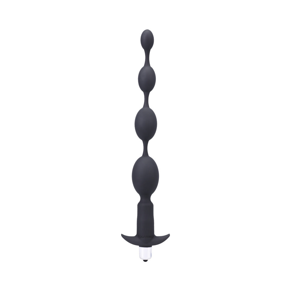 Tantus Vibrating Progressive Beads Anal Plug – Black