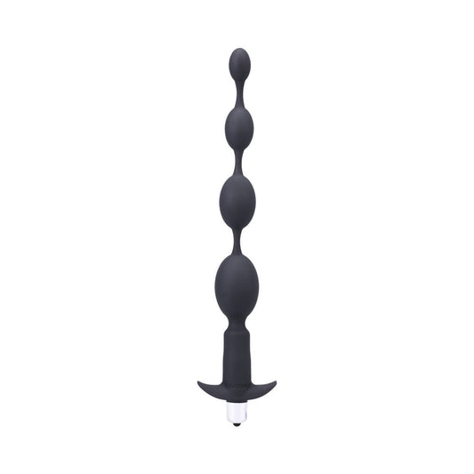 Tantus Vibrating Progressive Beads Anal Plug – Black