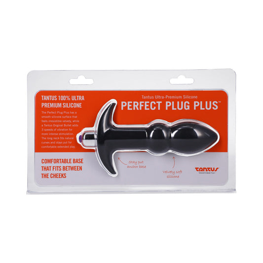 Tantus Perfect Plug Plus Vibrating Anal Plug – Black