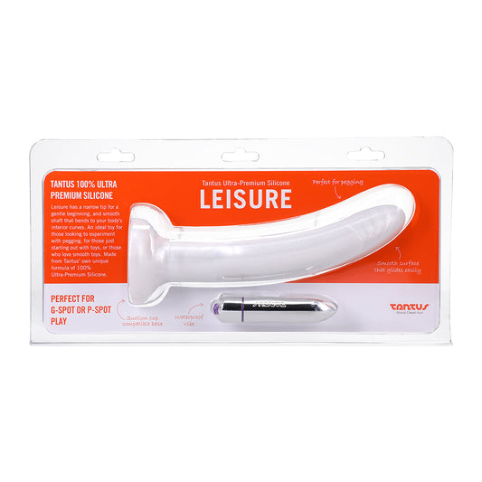 Tantus Leisure Vibrating Dildo – Waterproof Silicone – White