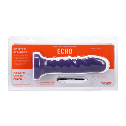 Tantus Echo Vibrating Dildo - Purple - G-Spot and P-Spot Stimulation