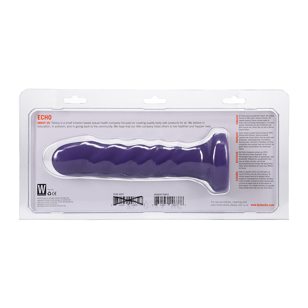 Tantus Echo Vibrating Dildo - Purple - G-Spot and P-Spot Stimulation