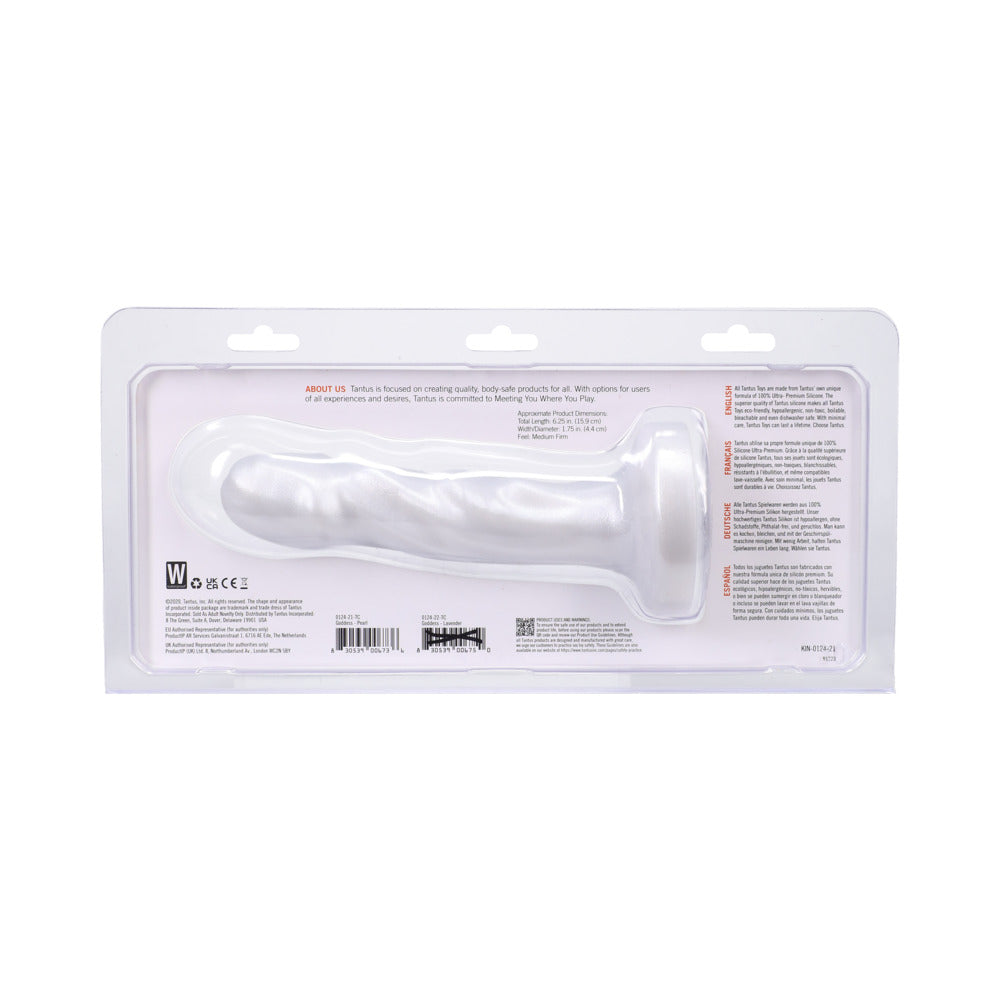 Tantus Goddess Vibrating Dildo – 6.25 in. White Silicone with Removable Bullet