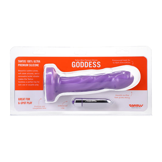 Tantus Goddess Vibrating Dildo – 6.25 in. – Lavender