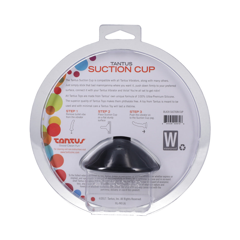 Tantus Suction Cup Attachment - Black - Compatible with Tantus Toys