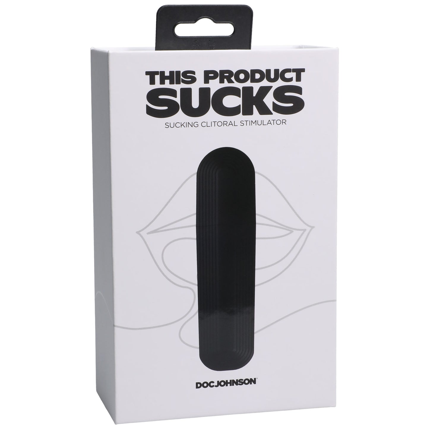 Doc Johnson This Product Sucks Sucking Clitoral Stimulator - Rechargeable - Black