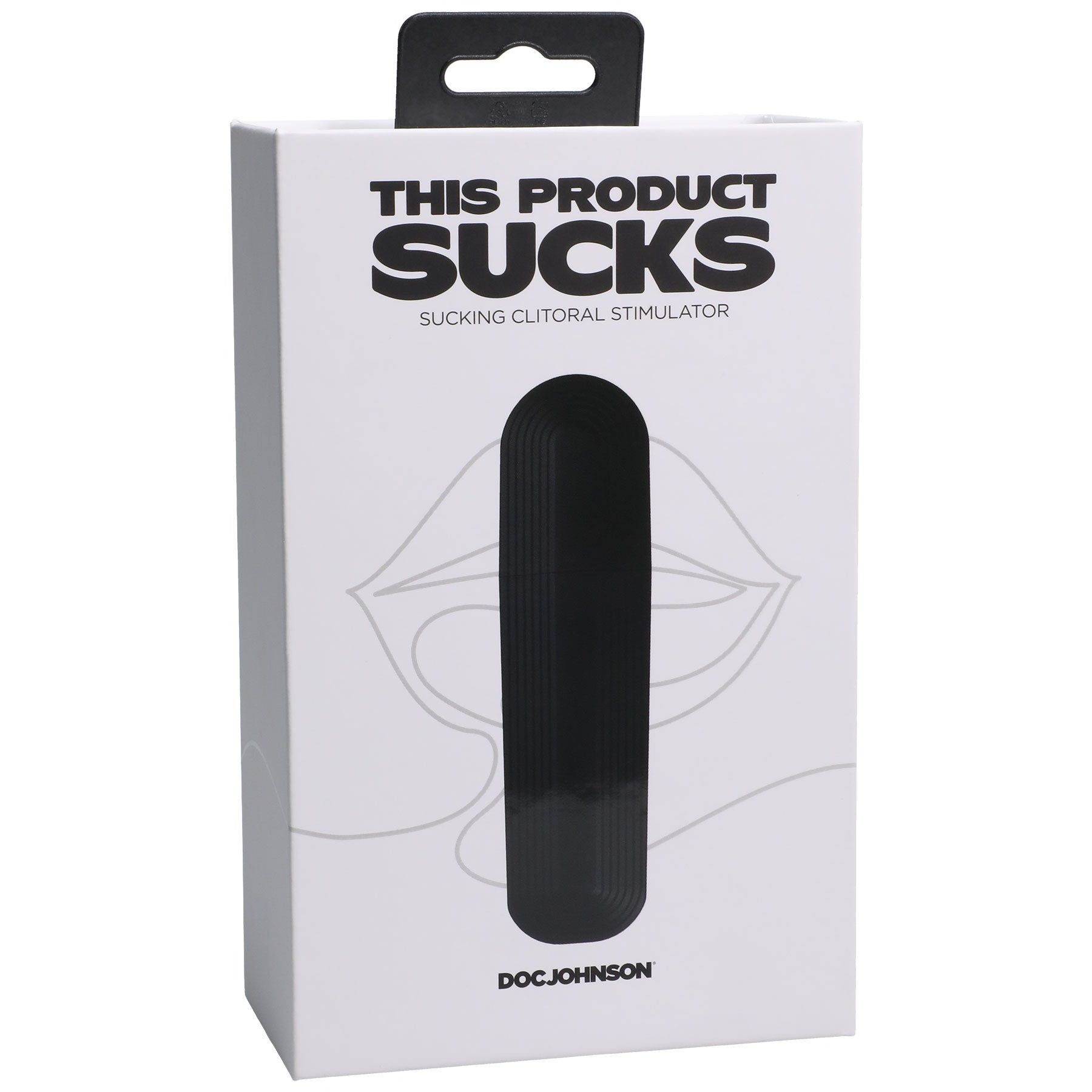 Doc Johnson This Product Sucks Sucking Clitoral Stimulator - Rechargeable - Black