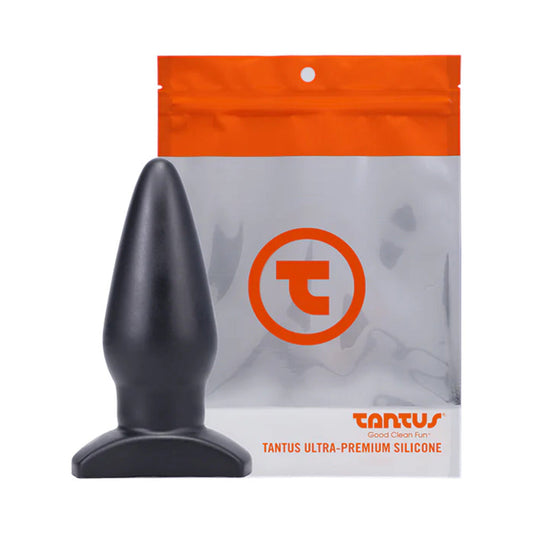 Tantus Ringo Anal Plug - Thicker Silicone Design - Black