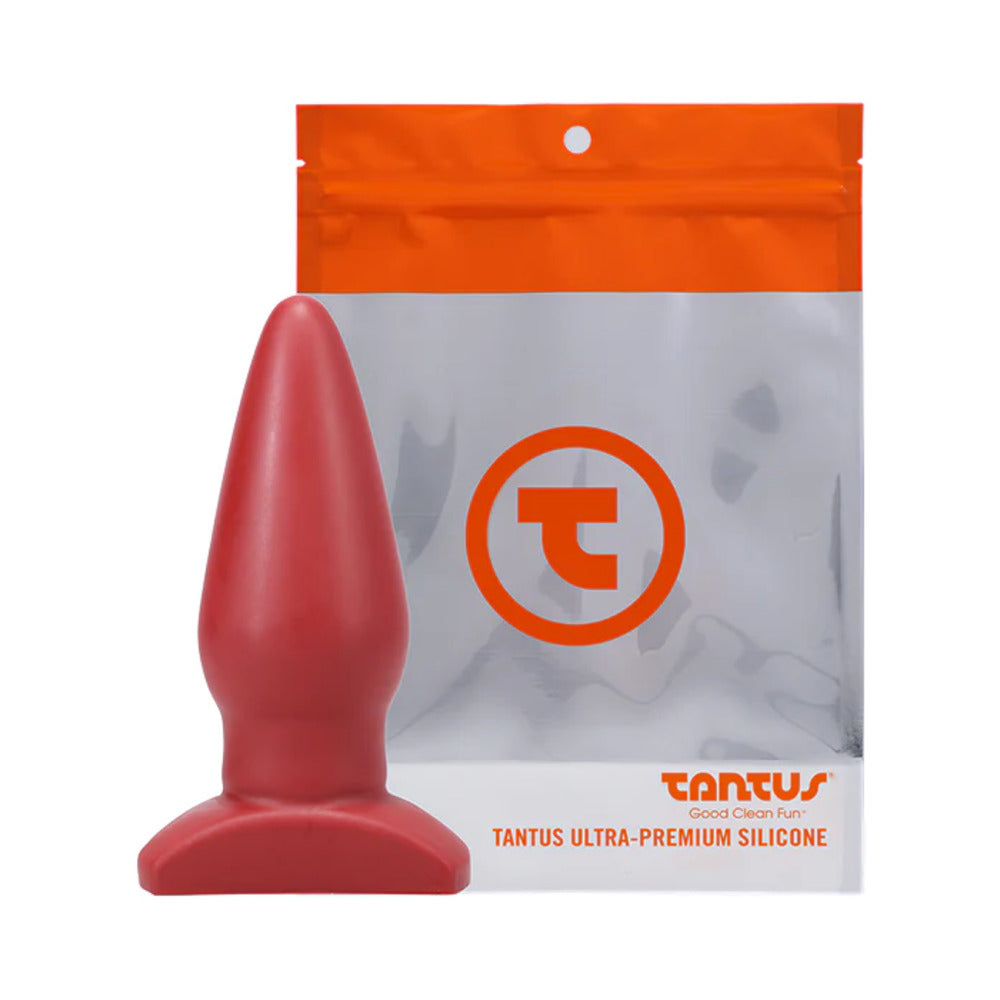 Tantus Ringo Anal Plug – Traditional Style, Smooth Surface, Red