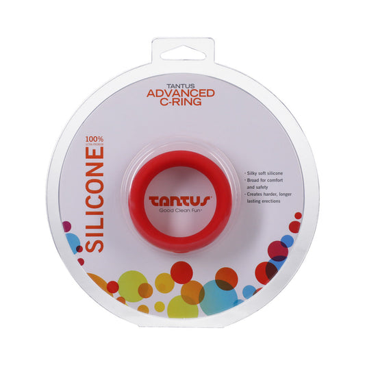 Tantus Advanced C-Ring 1.75 in. Silicone C-Ring – Crimson
