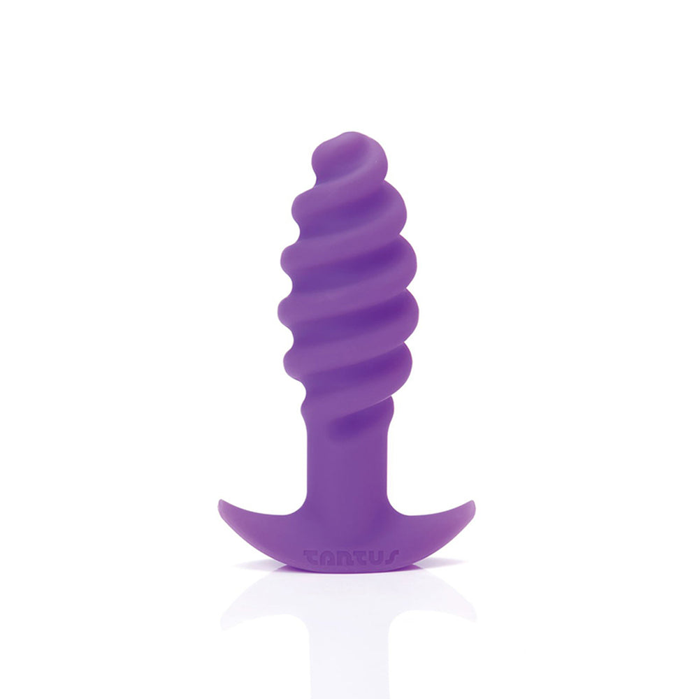 Tantus Twist Anal Plug – Purple – Textured Design