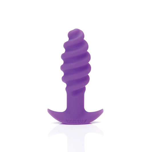 Tantus Twist Anal Plug – Purple – Textured Design