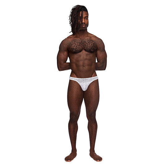 Male Power Sneak Peek Bong Thong – White – L/XL