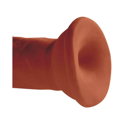 King Cock Plus 6 in. Triple Density Cock - Realistic Dildo with Suction Cup - Brown