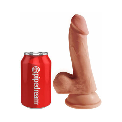 Pipedream King Cock Plus 6.5 in. Triple Density Cock with Balls – Tan