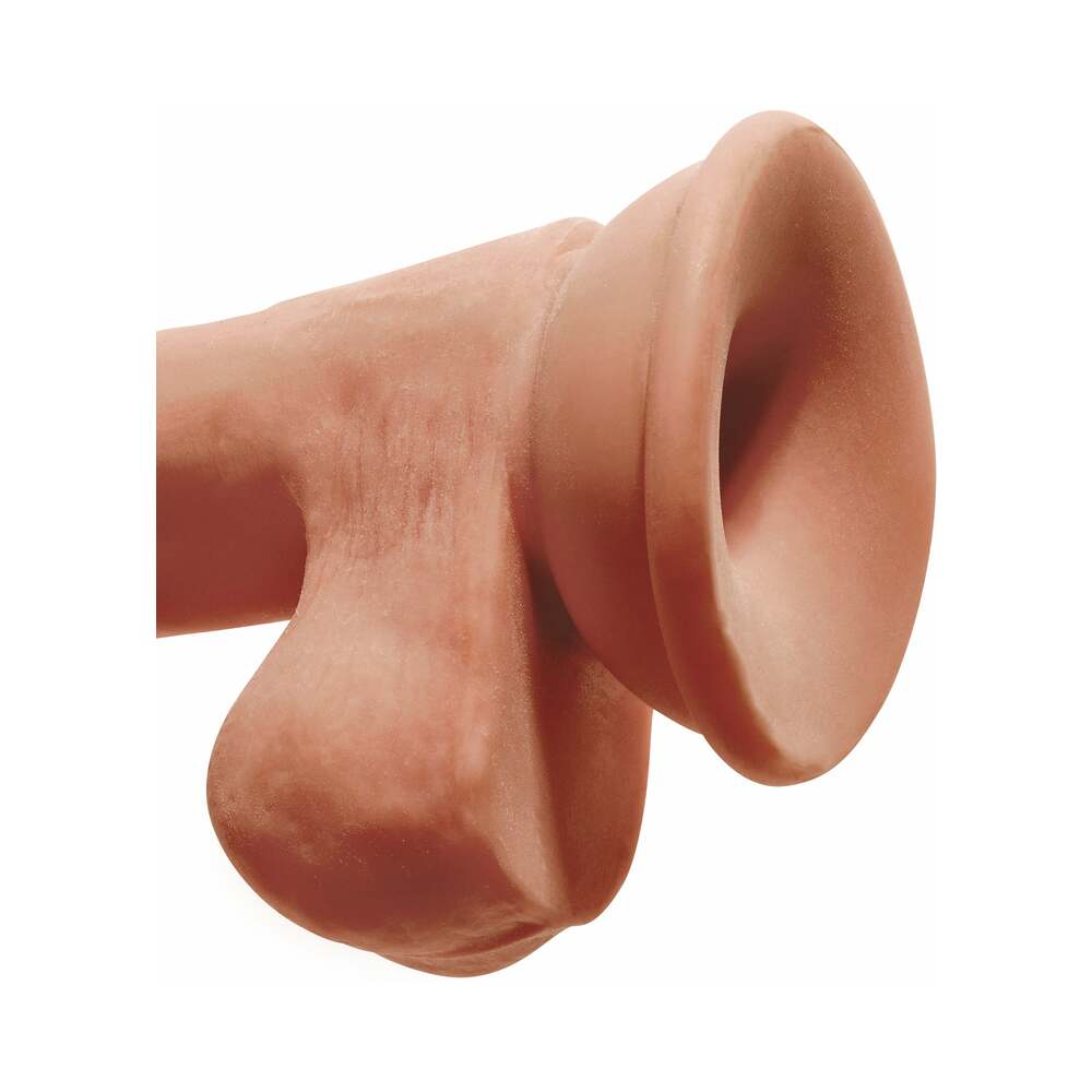 Pipedream King Cock Plus 6.5 in. Triple Density Cock with Balls – Tan