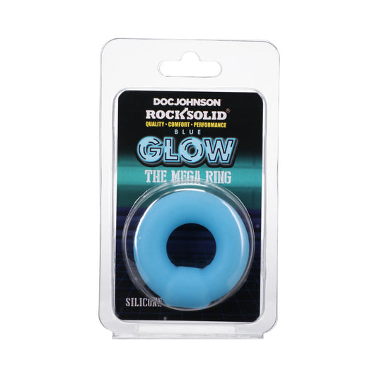 Rock Solid Sila-Flex Glow-in-the-Dark Mega Ring – Blue